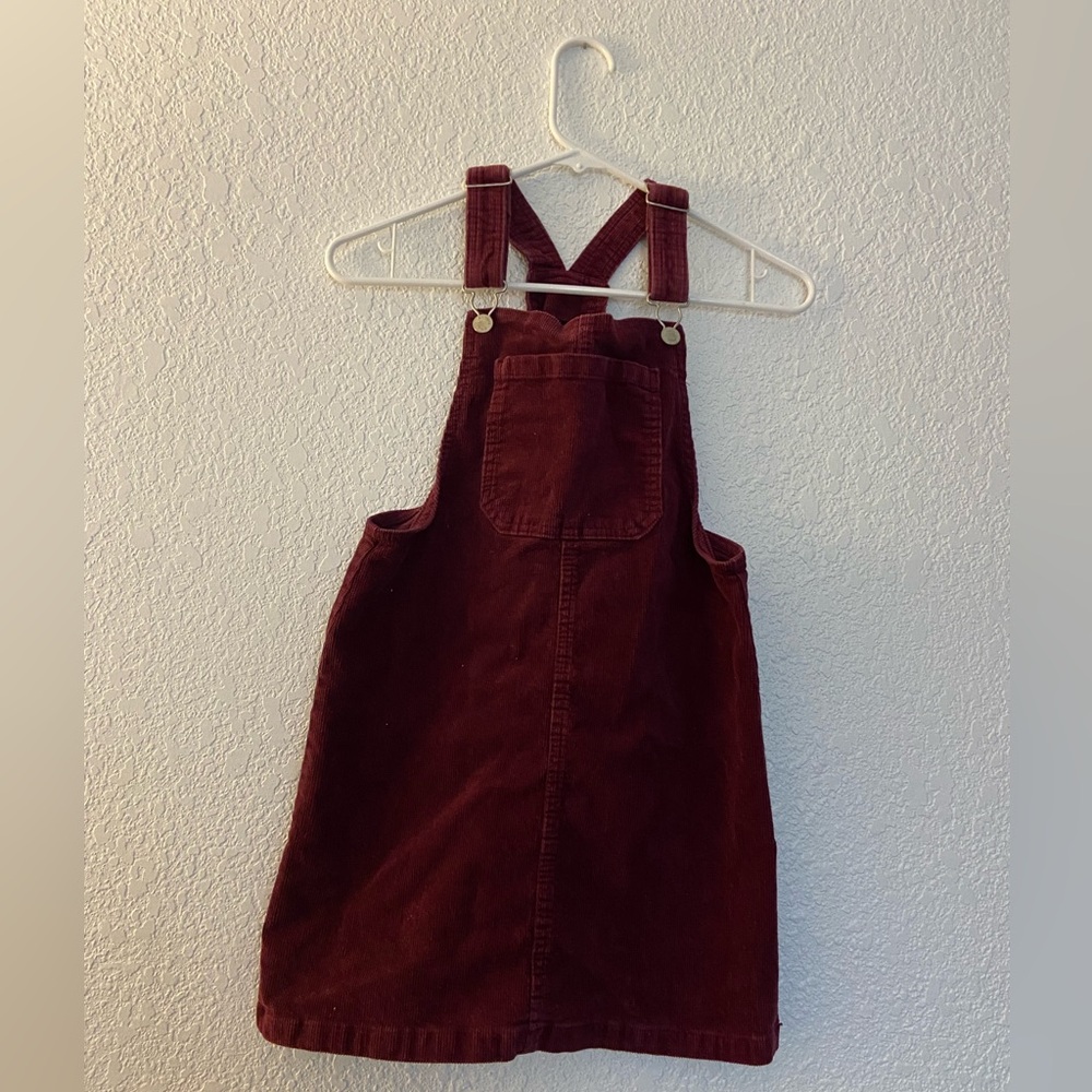 Burgundy corduroy dress